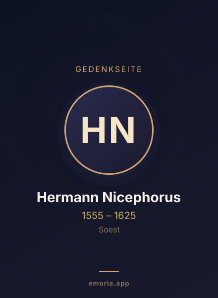 Gedenkportrait von Hermann Nicephorus