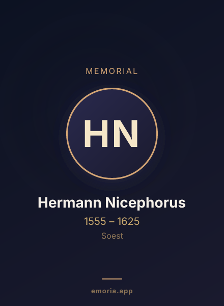Memorial portrait of Hermann Nicephorus