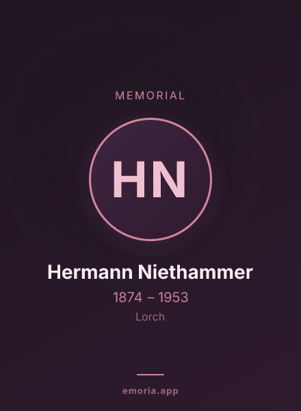 Memorial portrait of Hermann Niethammer