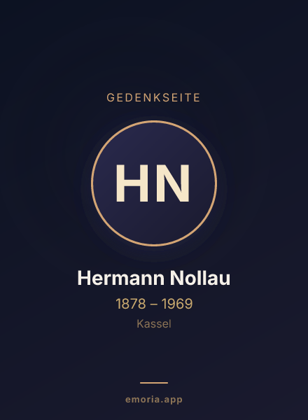 Gedenkportrait von Hermann Nollau