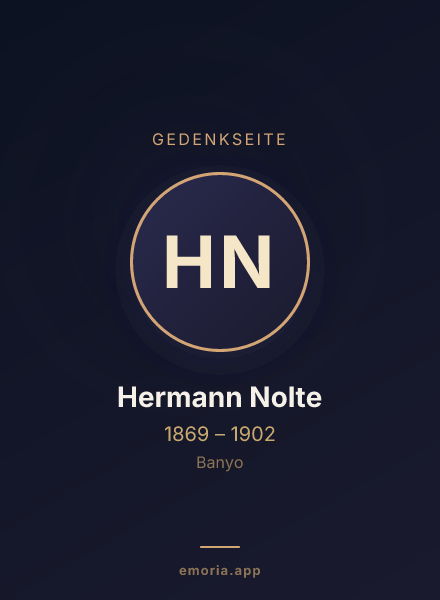 Gedenkportrait von Hermann Nolte