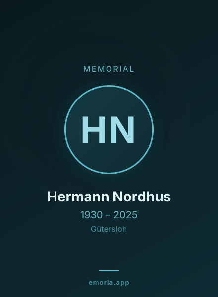 Memorial portrait of Hermann Nordhus
