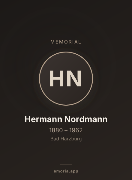 Memorial portrait of Hermann Nordmann