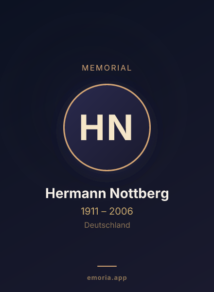 Memorial portrait of Hermann Nottberg