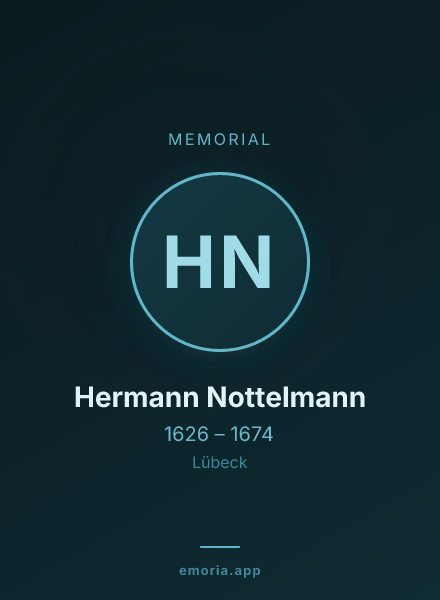 Memorial portrait of Hermann Nottelmann