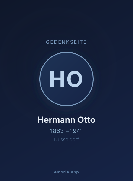 Gedenkportrait von Hermann Otto