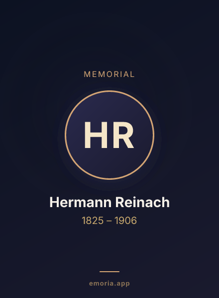 Memorial portrait of Hermann Reinach
