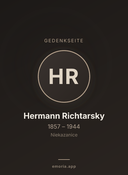 Gedenkportrait von Hermann Richtarsky