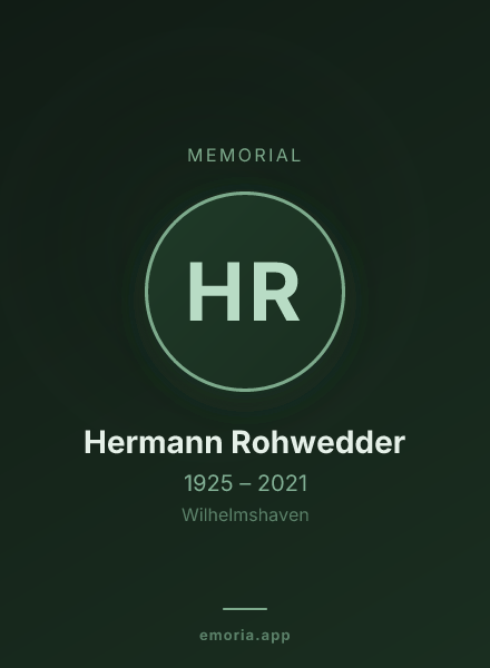 Memorial portrait of Hermann Rohwedder