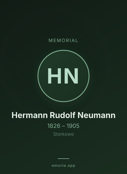 Memorial portrait of Hermann Rudolf Neumann