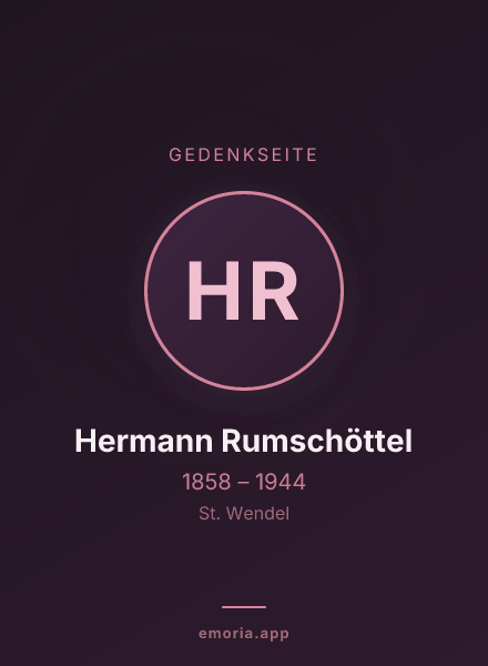 Gedenkportrait von Hermann Rumschöttel