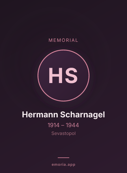 Memorial portrait of Hermann Scharnagel
