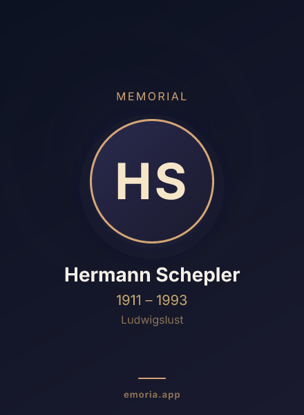 Memorial portrait of Hermann Schepler