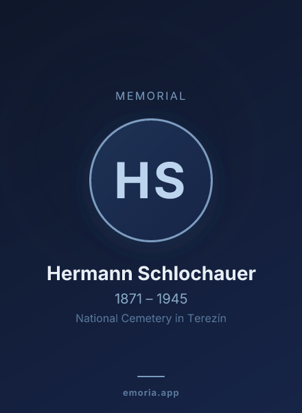 Memorial portrait of Hermann Schlochauer