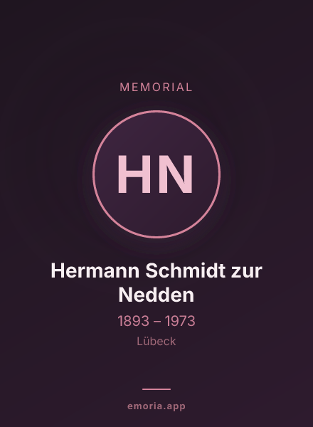 Memorial portrait of Hermann Schmidt zur Nedden