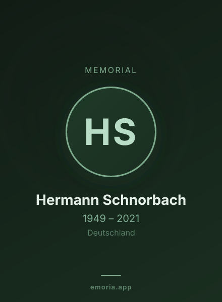 Memorial portrait of Hermann Schnorbach