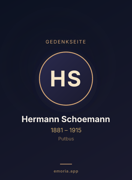 Gedenkportrait von Hermann Schoemann