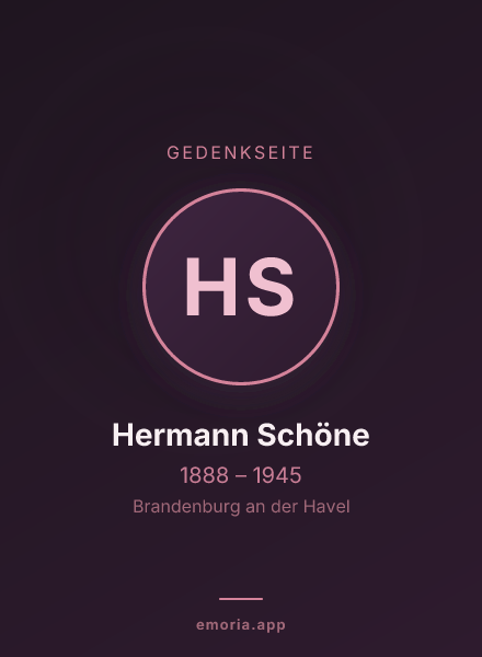 Gedenkportrait von Hermann Schöne