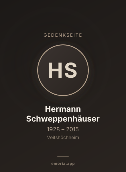 Gedenkportrait von Hermann Schweppenhäuser