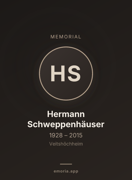 Memorial portrait of Hermann Schweppenhäuser
