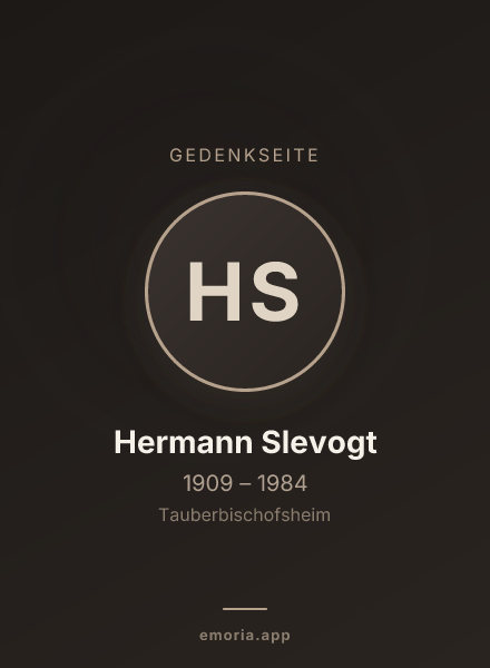 Gedenkportrait von Hermann Slevogt