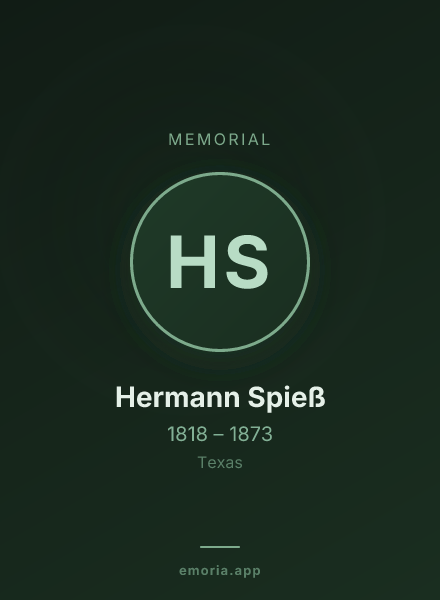 Memorial portrait of Hermann Spieß