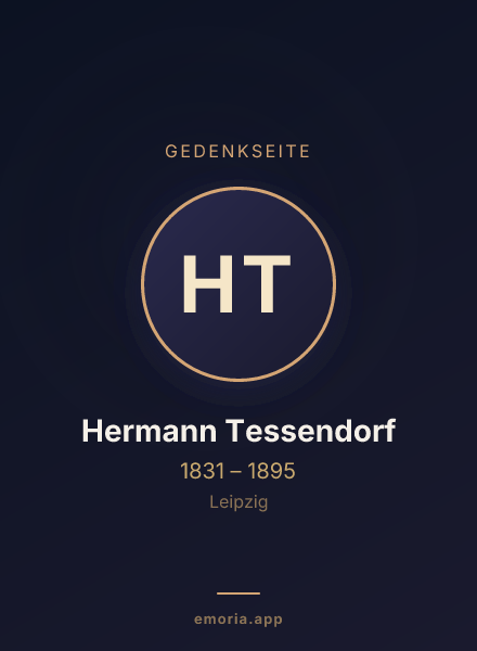Gedenkportrait von Hermann Tessendorf