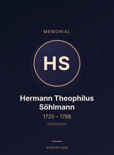 Memorial portrait of Hermann Theophilus Söhlmann