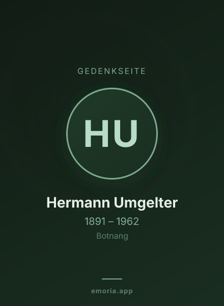 Gedenkportrait von Hermann Umgelter
