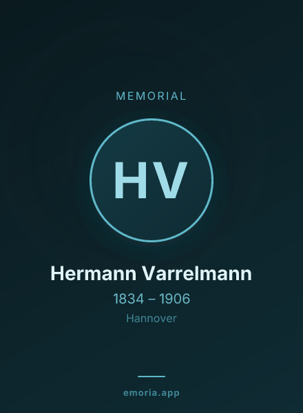 Memorial portrait of Hermann Varrelmann