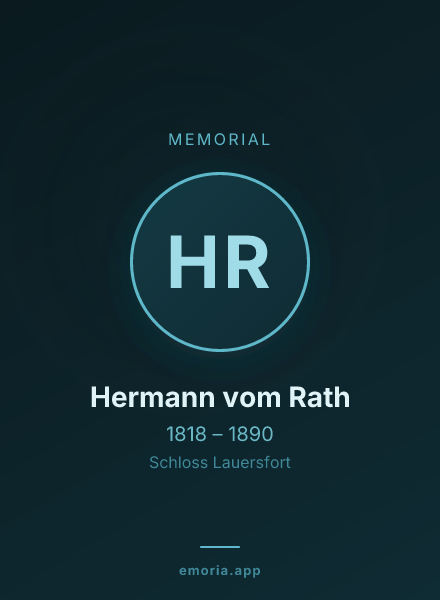 Memorial portrait of Hermann vom Rath