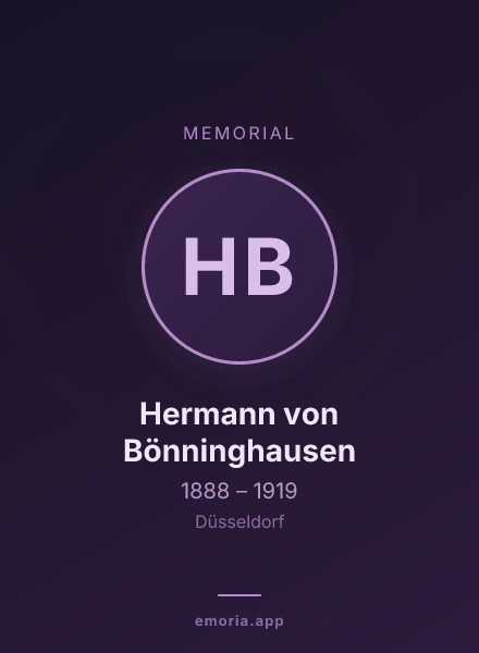 Memorial portrait of Hermann von Bönninghausen