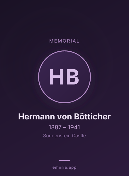 Memorial portrait of Hermann von Bötticher