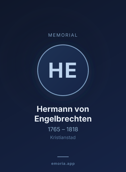 Memorial portrait of Hermann von Engelbrechten