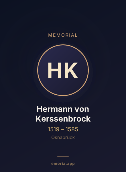 Memorial portrait of Hermann von Kerssenbrock