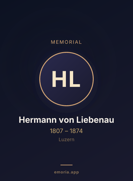 Memorial portrait of Hermann von Liebenau