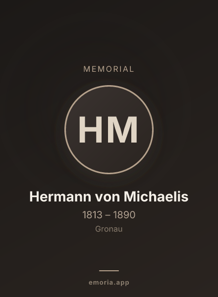 Memorial portrait of Hermann von Michaelis