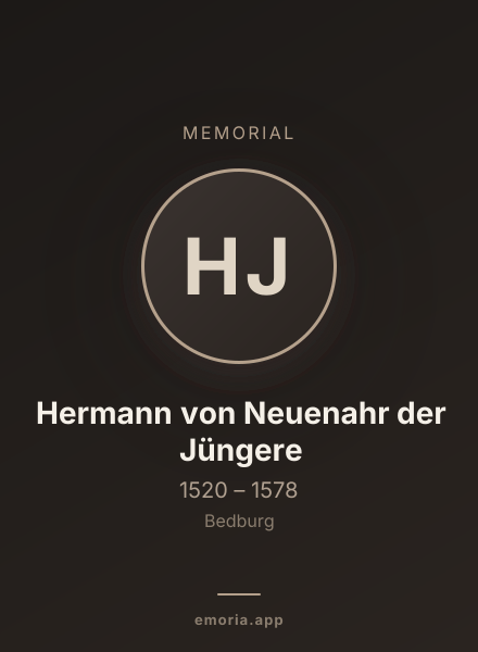Memorial portrait of Hermann von Neuenahr der Jüngere