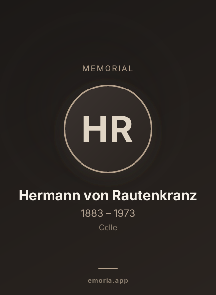 Memorial portrait of Hermann von Rautenkranz