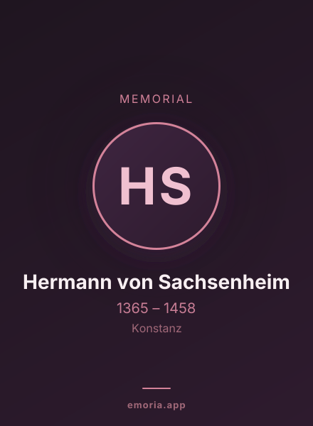 Memorial portrait of Hermann von Sachsenheim