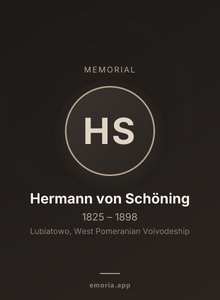 Memorial portrait of Hermann von Schöning