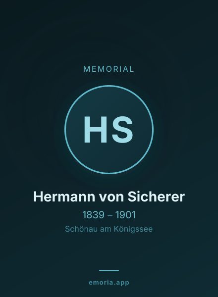 Memorial portrait of Hermann von Sicherer