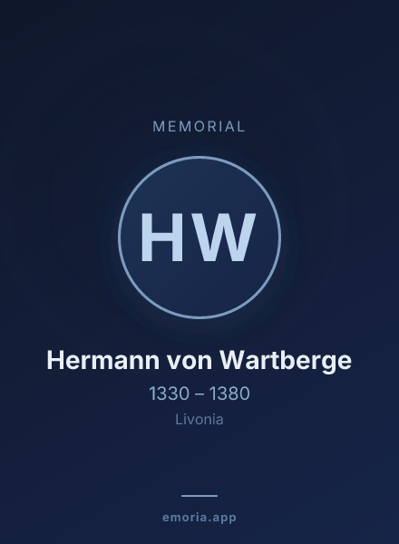 Memorial portrait of Hermann von Wartberge