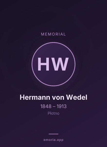 Memorial portrait of Hermann von Wedel