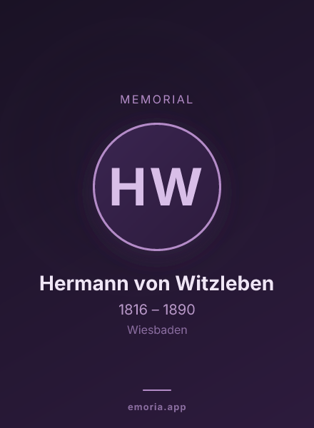 Memorial portrait of Hermann von Witzleben