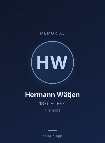 Memorial portrait of Hermann Wätjen