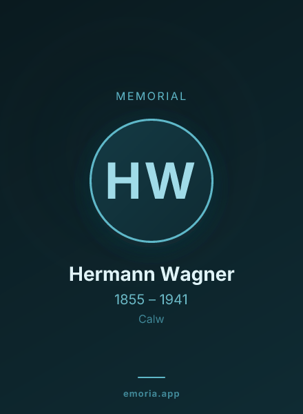 Memorial portrait of Hermann Wagner