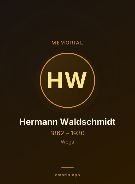 Memorial portrait of Hermann Waldschmidt