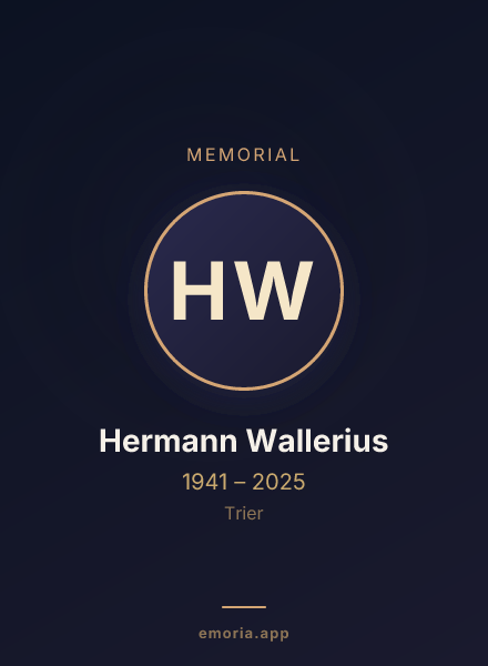 Memorial portrait of Hermann Wallerius