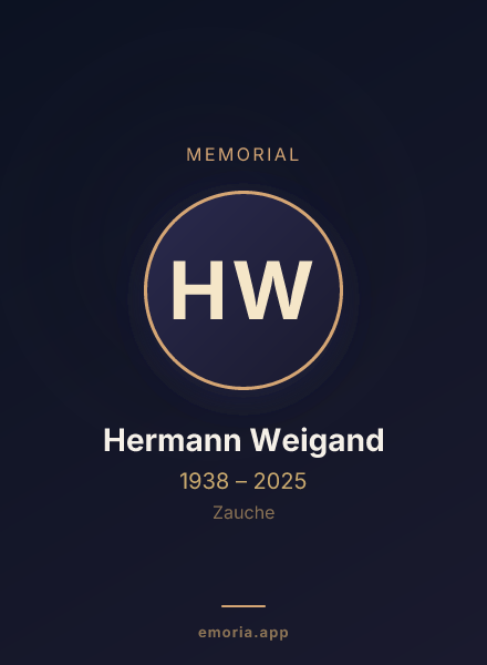 Memorial portrait of Hermann Weigand